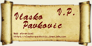 Vlaško Pavković vizit kartica